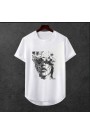 Erkek Ön Baskili T-shirt Plus Model
